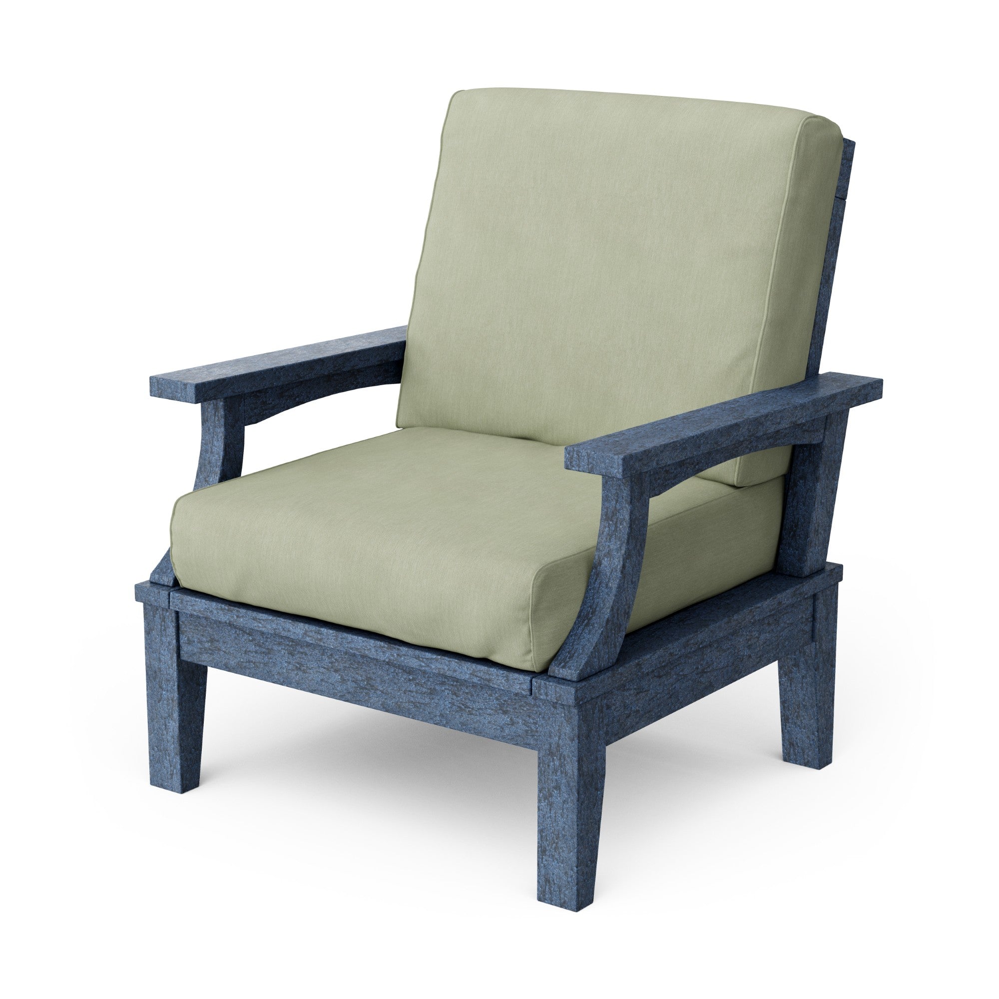 Heritage Deep Seating Patio Chair with Weather-Resistant Cushions - Outdoor Lounge Furniture for Garden, Poolside & Backyard Relaxation