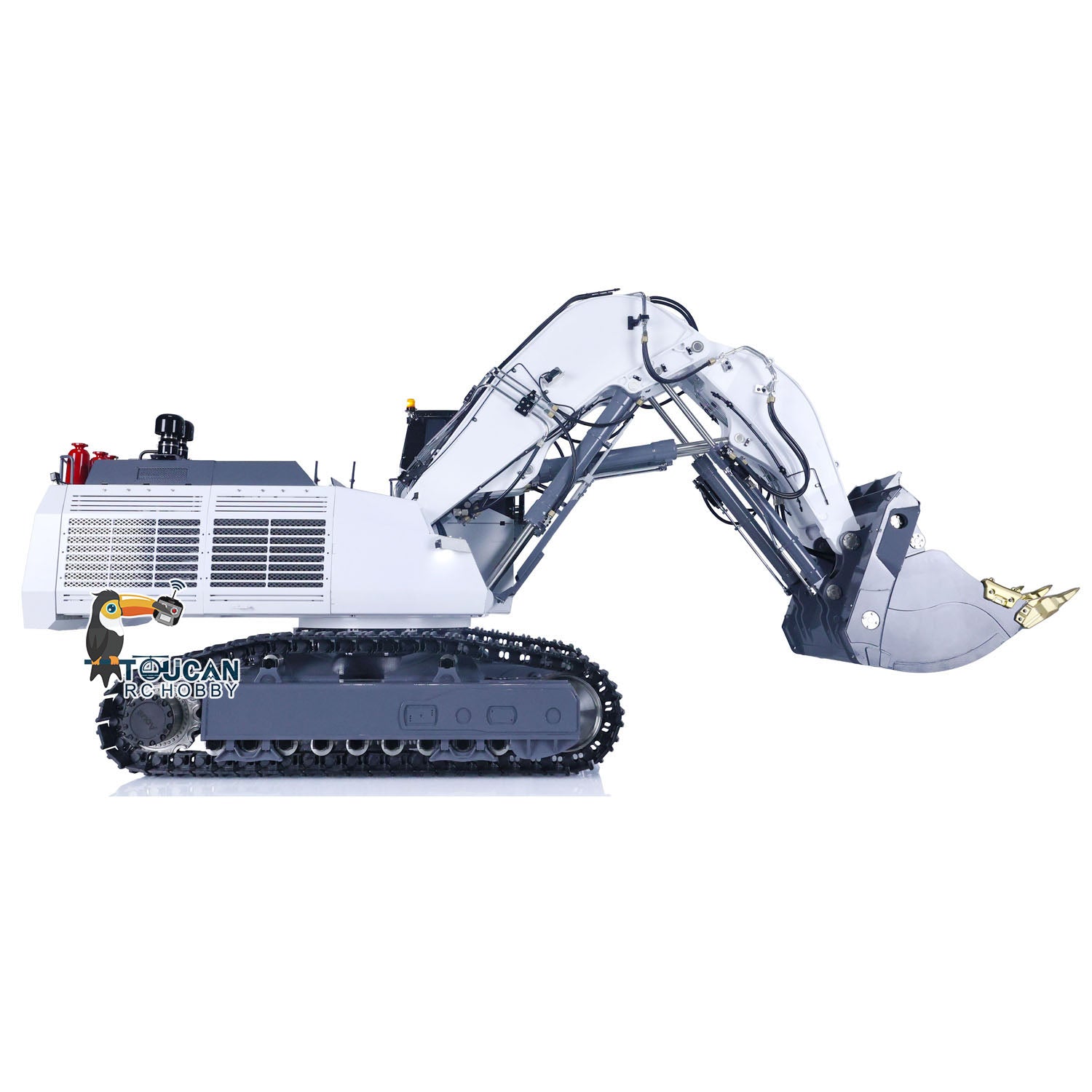 LESU 1/14 Heavy Duty RC Hydraulic Metal Excavator - Double Pump System, RTR Ready-to-Run, with Light Function | Remote Control Construction Toy for Adults & Kids | Perfect for Construction Site Play, Sandbox Digging & Backyard Excavation Fun