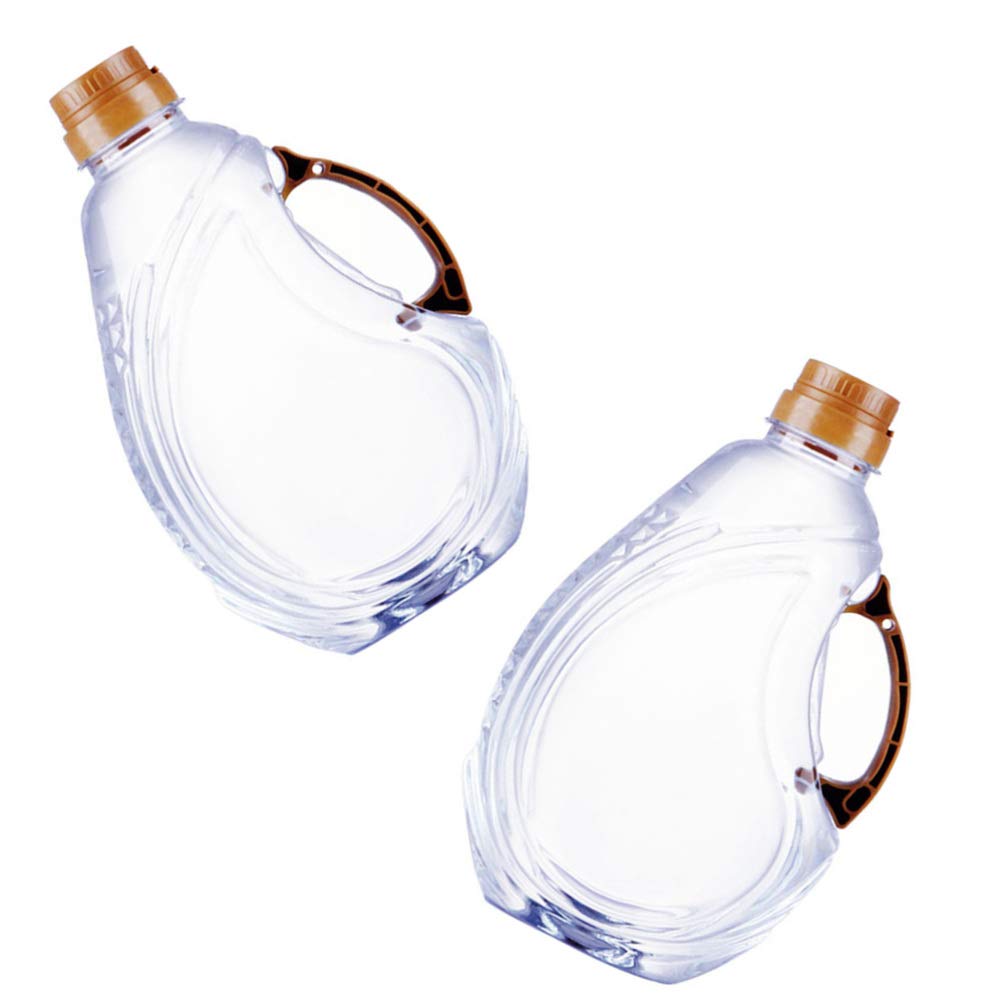 Hemoton 2-Pack Glass Oil Dispenser Bottles - 16oz Clear Kitchen Oil Containers for Olive, Cooking & Salad Oils | Food Grade Leak-Proof Design | Perfect for Countertop, Dining Table & Cooking Stations