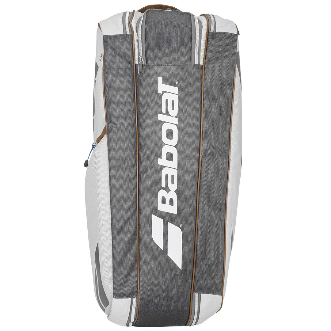 Babolat Pure Drive Wimbledon 6-Pack Tennis Bag 2025 | Premium White Tennis Gear for Players | Perfect for Tournaments & Courtside Storage