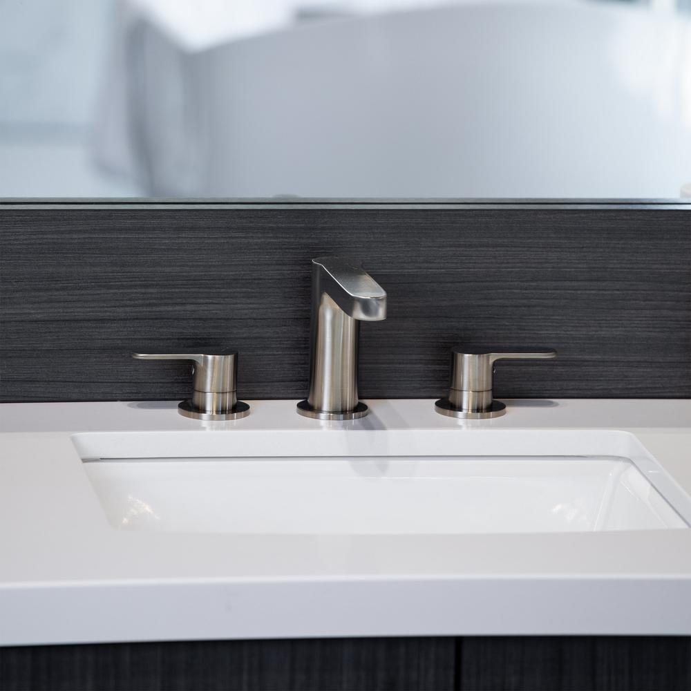 ZLINE Fallen Leaf Widespread Bathroom Faucet in Brushed Nickel - Elegant Bathroom Sink Faucet for Modern Home Decor, Perfect for Master Bathroom Renovation and Luxury Hotel Upgrades