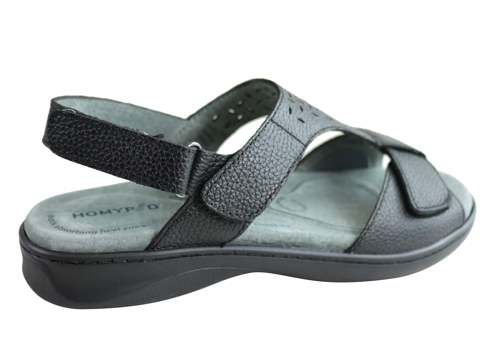 Homyped Devika Women's Comfortable Supportive Leather Wide Fit Sandals - Perfect for Walking, Travel & Summer Outfits