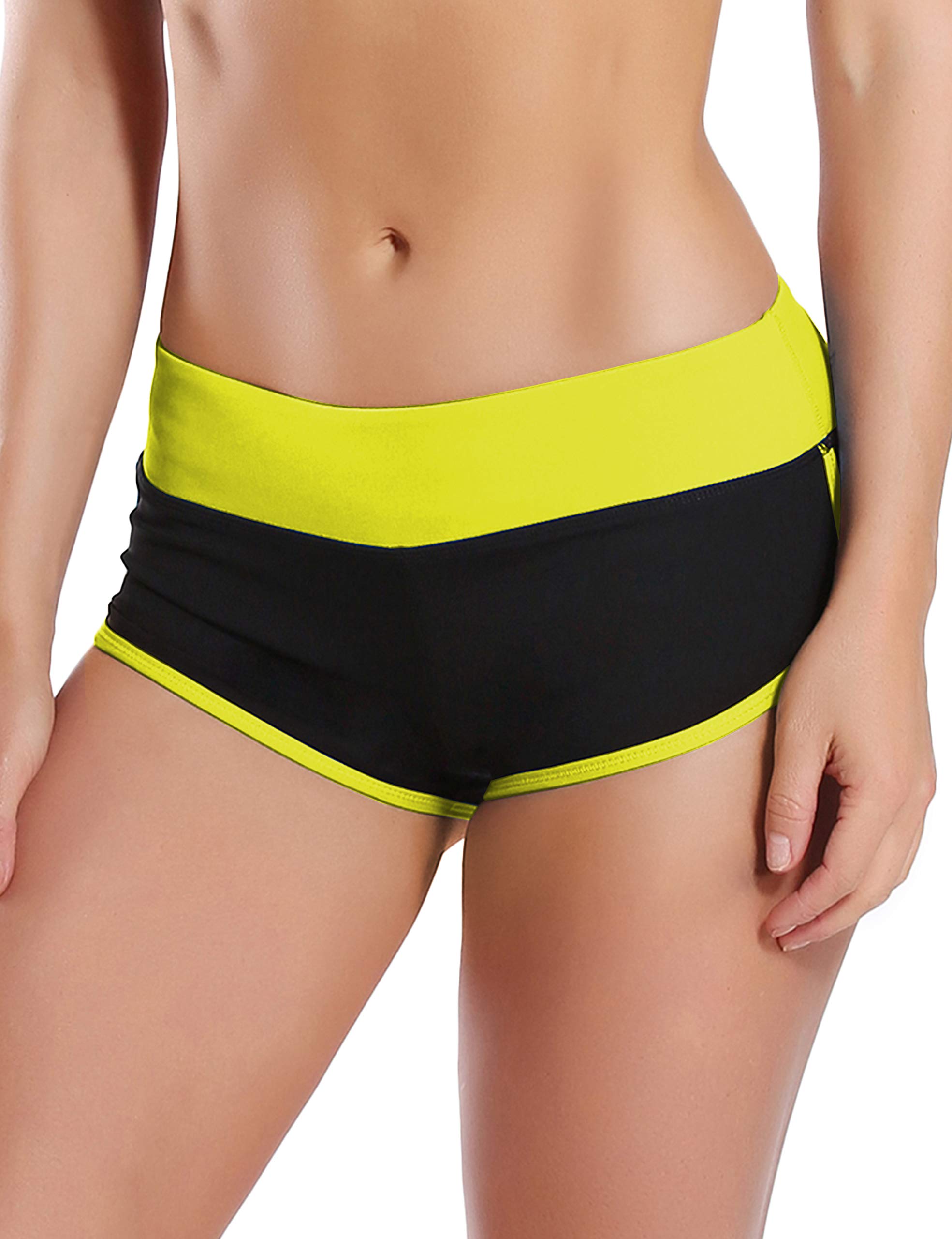 BUBBLELIME Women's Sexy Booty Yoga Shorts XS-XXL - High Waisted Tummy Control Workout Running Fitness Shorts with Moisture Wicking & UPF 30+ for Yoga, Gym, and Outdoor Activities