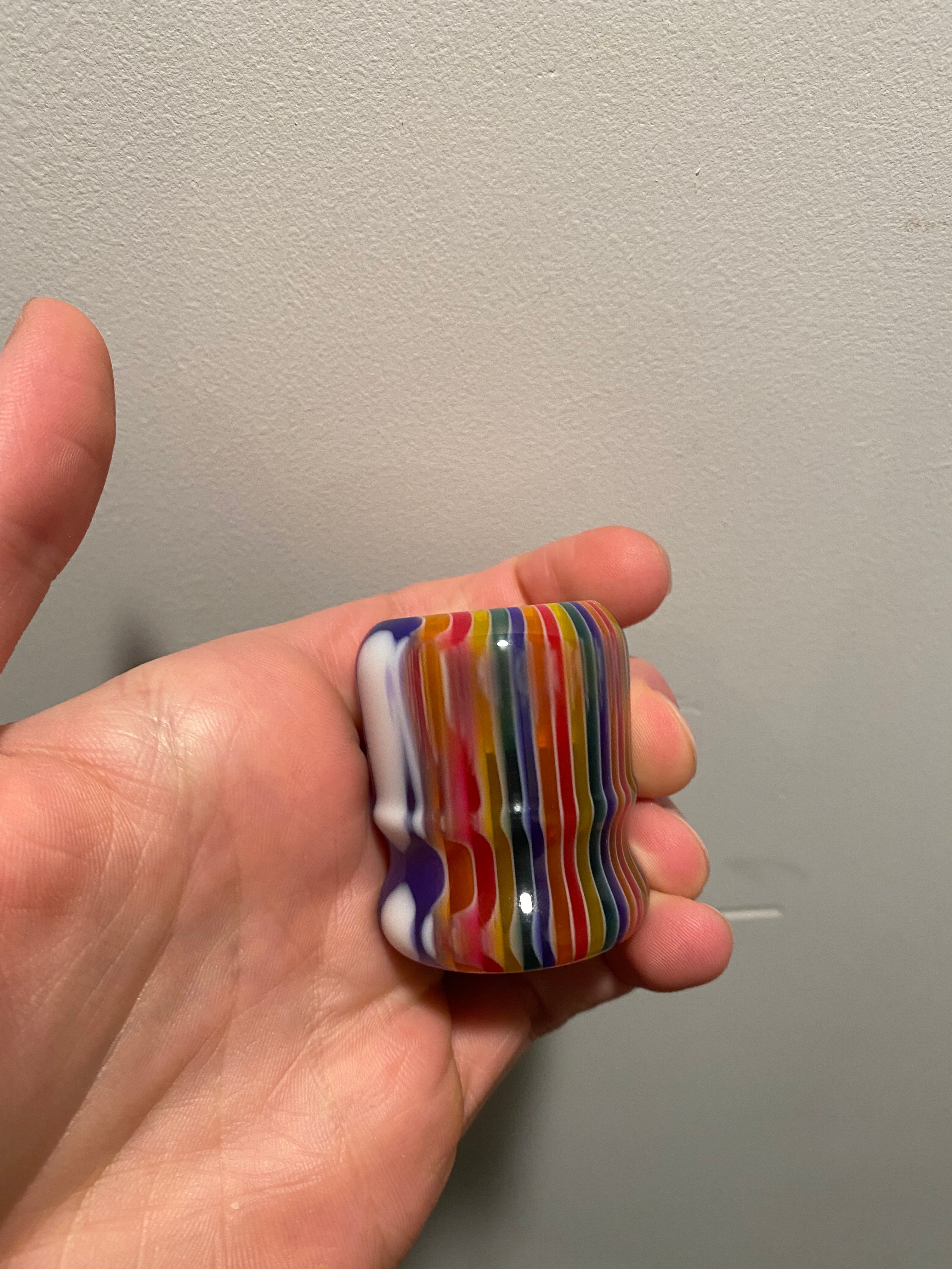 Premium Handcrafted Candy Stripe Shaving Brush Handle - Fits 24mm & 26mm Knots - Perfect for Wet Shaving & Grooming Gifts - Factory Second Quality