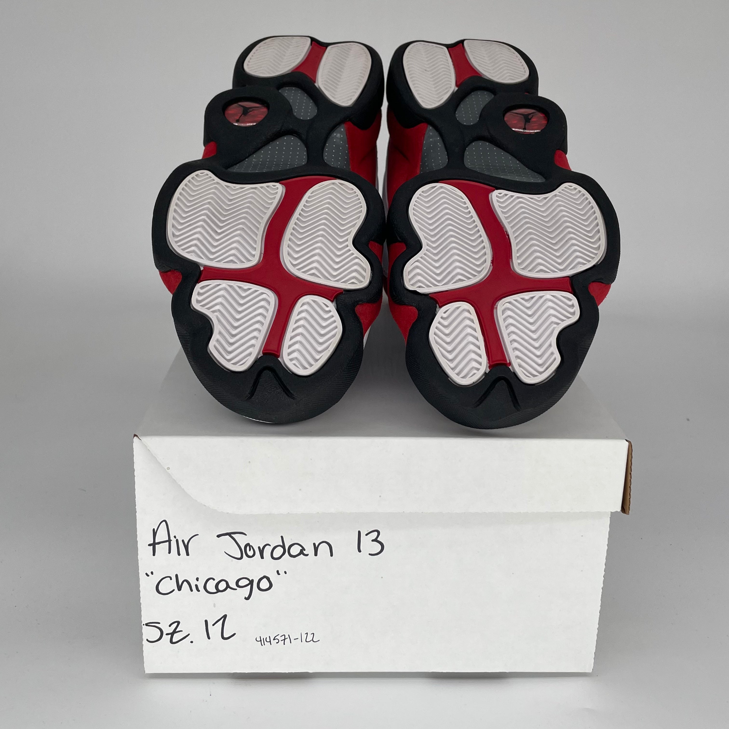 Original Air Jordan 13 Retro 'Chicago' Men's Basketball Shoes - Size 12 (414571-122) - Perfect for NBA Games, Streetwear & Sneaker Collectors