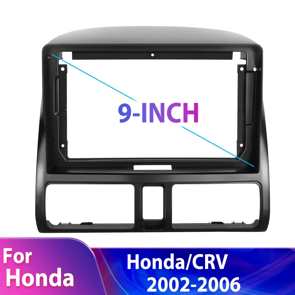 Hikity 9 Inch Android 13 Car Stereo for 2002-2006 Honda CRV - Wireless CarPlay & Android Auto, GPS Navigation, Touch Screen, WiFi, Bluetooth, FM, Backup Camera - Perfect for Upgrading Your CRV's Entertainment System