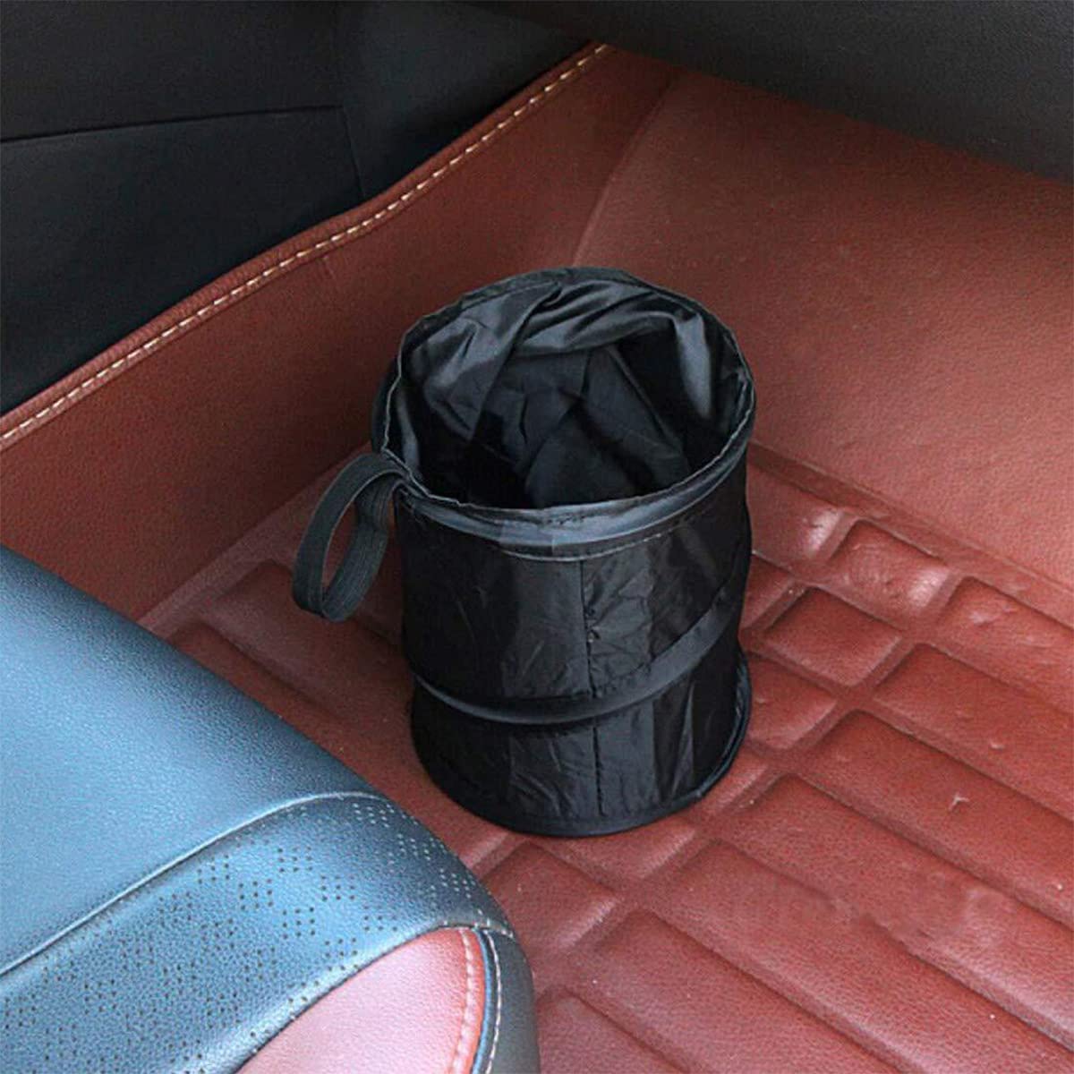 Foldable Car Trash Can - 4L Leak-Proof & Waterproof Auto Garbage Bin for Vehicles | Perfect for Road Trips, Commuting & Family Travel