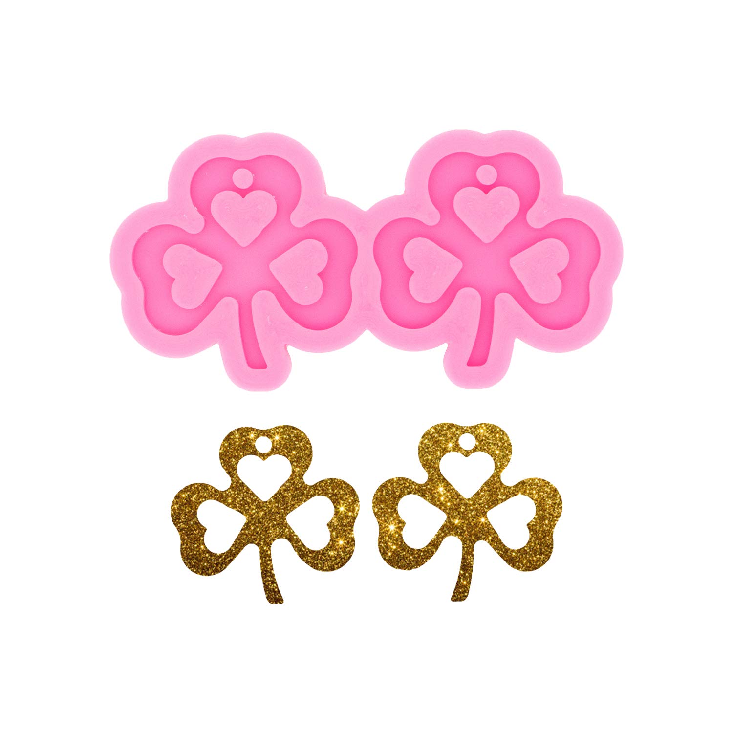 Leaf-Shaped Hollow Out Silicone Earring Molds for DIY Resin Jewelry Making - Epoxy Resin Casting Molds for Fashion Pendant Necklaces & Earrings - Perfect for Handmade Jewelry, Gifts, and Craft Projects