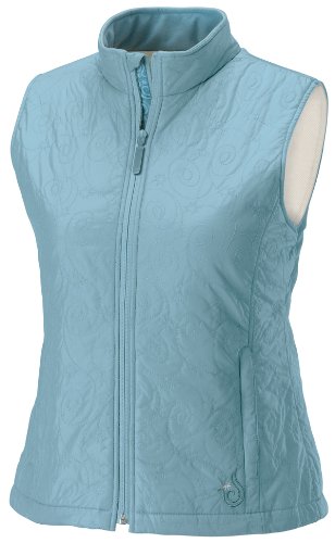 Women's Northern Lights Puffer Vest - Lightweight Warm Winter Jacket for Outdoor Activities & Casual Wear