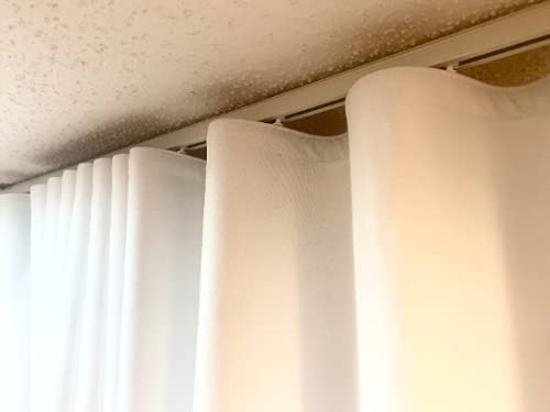 Ripplefold Snap Track with Tape Set for Curtains - 130