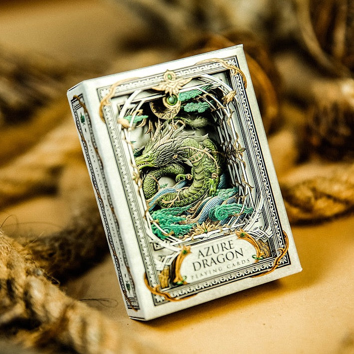 Premium Azure Dragon Playing Cards - Elegant Dragon-Themed Deck for Poker, Magic Tricks & Collectors | Perfect for Card Games, Gifts & Collectibles