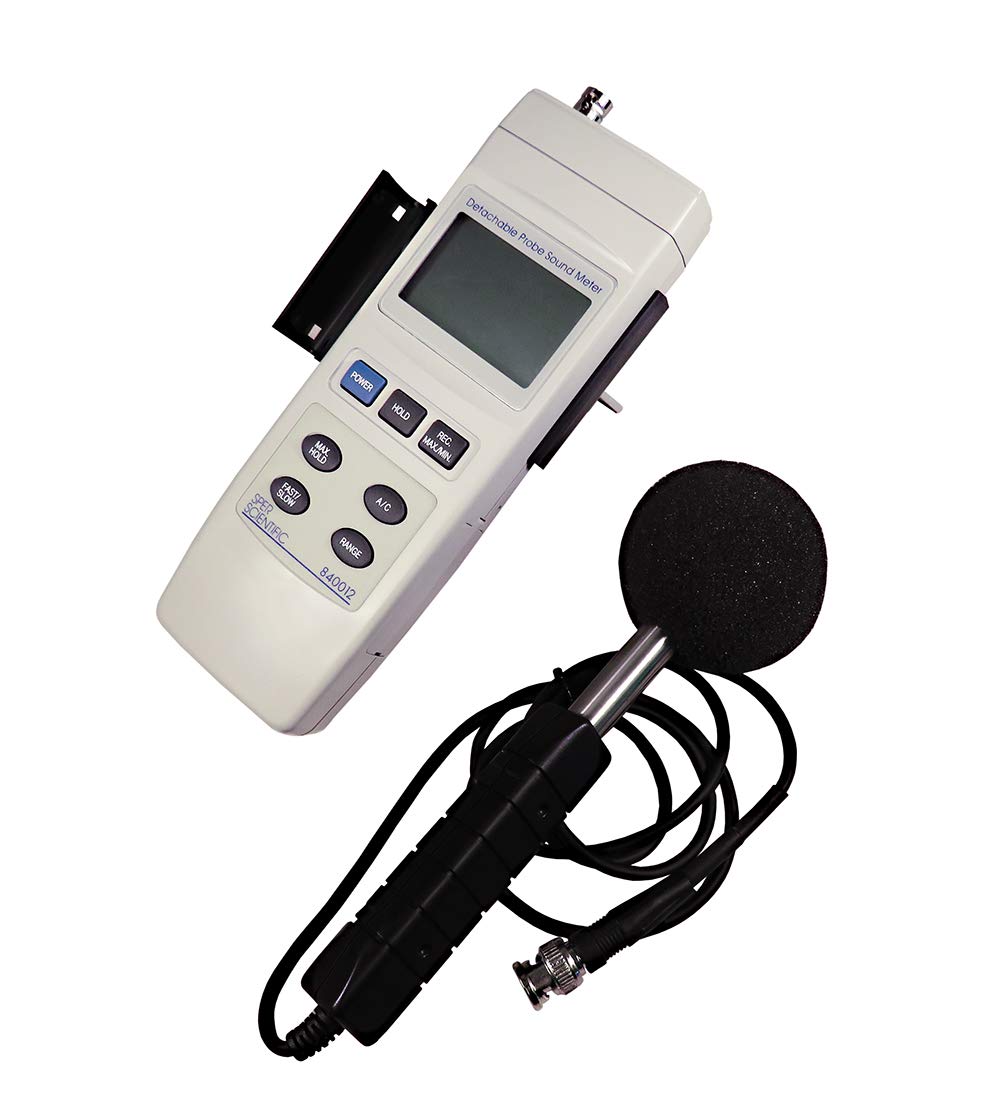 Sper Scientific 840012 Digital Sound Level Meter with Detachable Probe - Noise Measurement for Home, Office, and Industrial Use