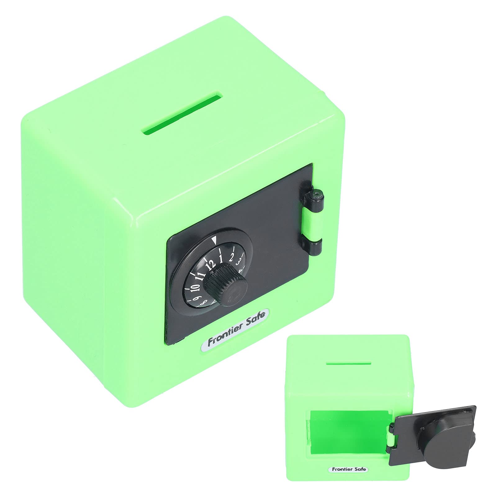 Gaeirt Money Storage Case - Simulation Safe Box with Coded Lock, Mini Cash Saving Box for Kids & Students (Green) | Perfect for Allowance, Piggy Bank Replacement & Financial Education