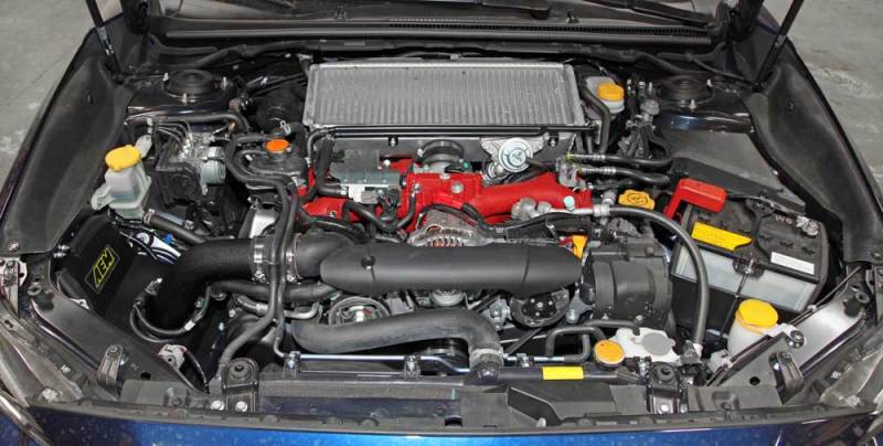 AEM 15-17 Subaru WRX STi 2.5L H4 Performance Cold Air Intake System - Wrinkle Black Finish - Boost Horsepower & Acceleration for Street & Track Racing
