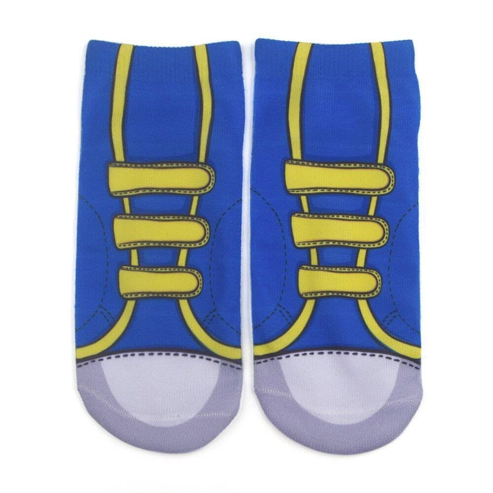 Breathable Cushioned No Show Socks for Women & Men - 3D Printed Funny Fashion Socks - Non Slip Work & Boat Socks in Black - Perfect for Office, Driving, and Casual Wear
