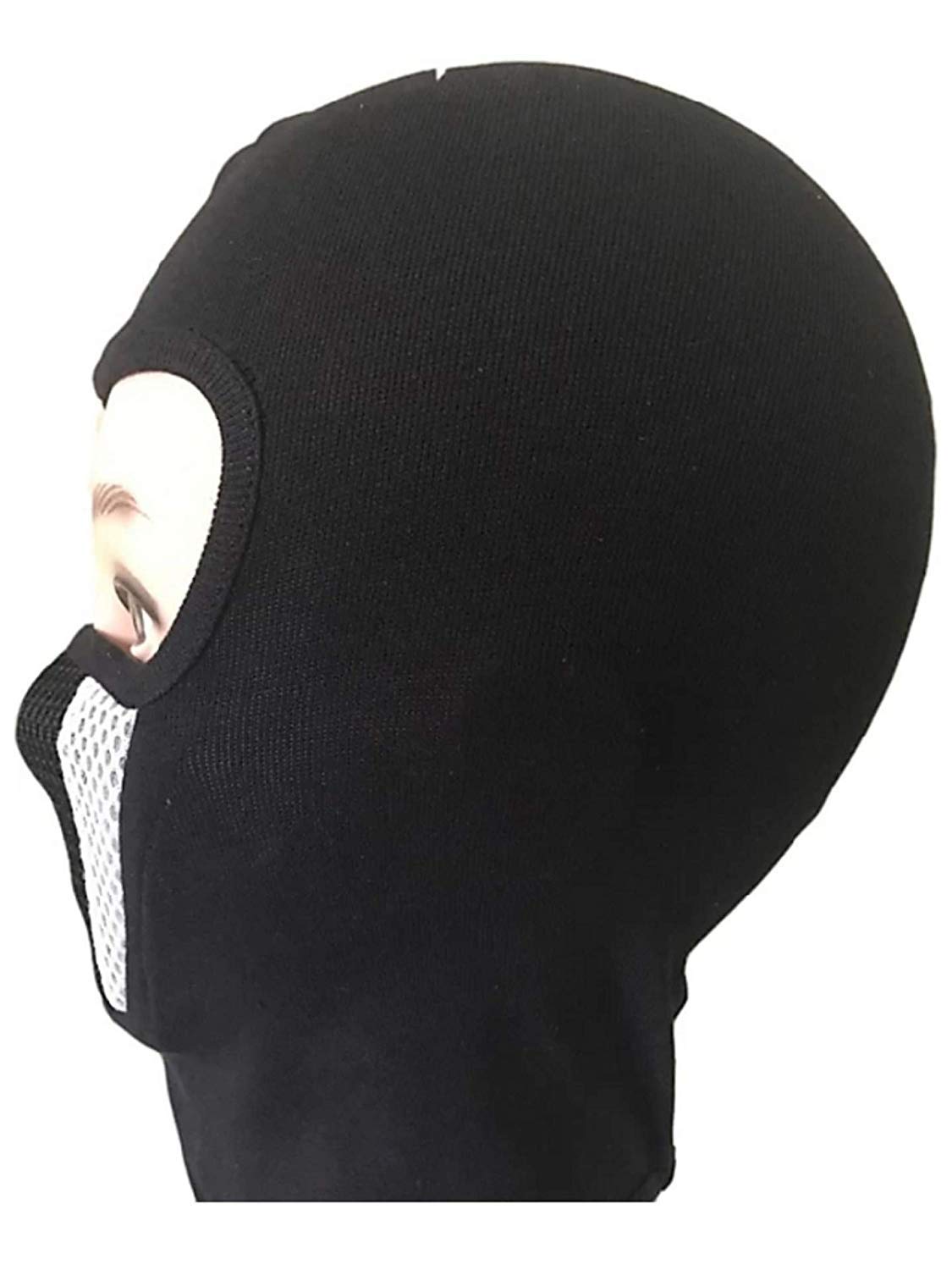 SPENCA Reusable Full Face Cotton Dust Mask - Breathable Protection for Bike Riding, Outdoor Sports & Activities - Black | Ideal for Cycling, Motorcycling & Hiking