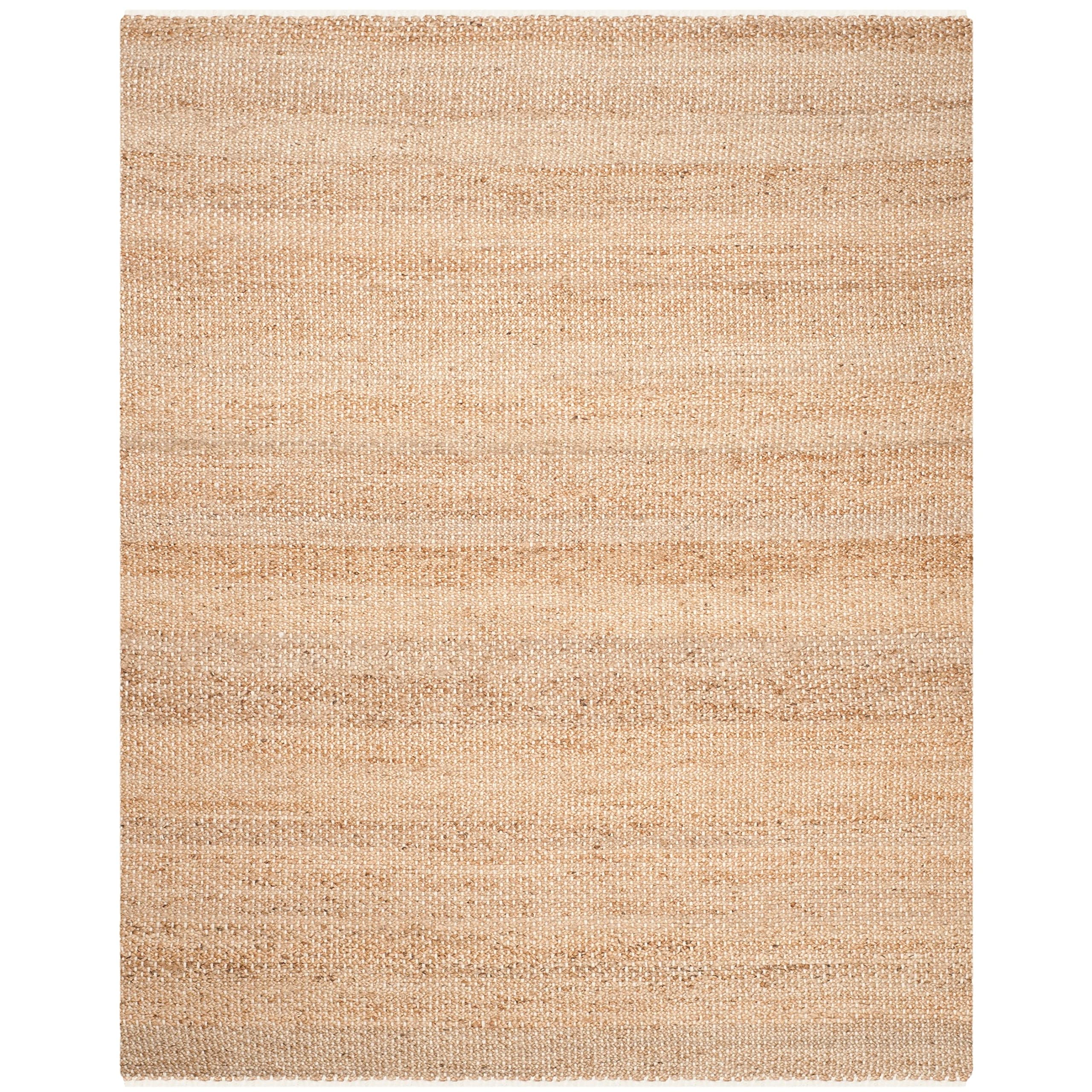SAFAVIEH Natural Fiber Handmade Jute Area Rug - 9' x 12' Ivory & Natural, Non-Slip Living Room & Bedroom Rug, Eco-Friendly Floor Covering for High Traffic Areas, Boho Home Decor (NF465A) | Perfect for Cozy Spaces, Dining Rooms & Entryways