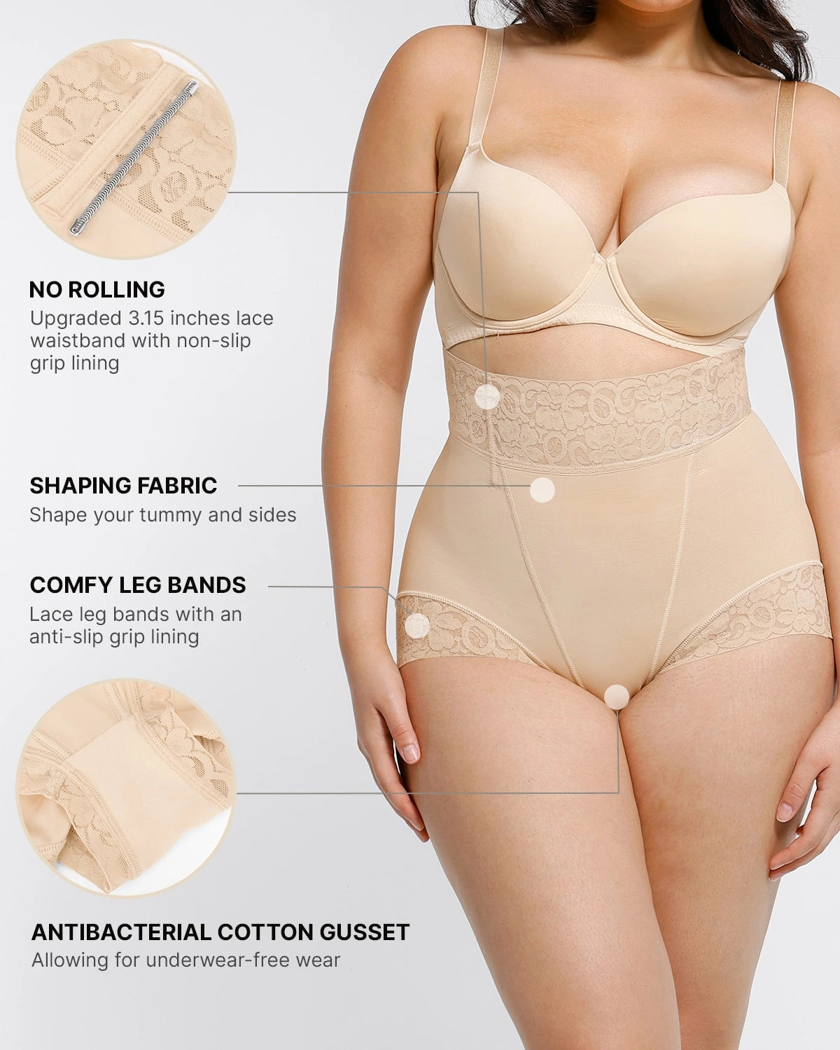 AirSlim® Mid Rise Butt Lifting Shapewear Panties - Tummy Control & Booty Enhancement for Women | Perfect Under Dresses, Jeans & Workout Clothes