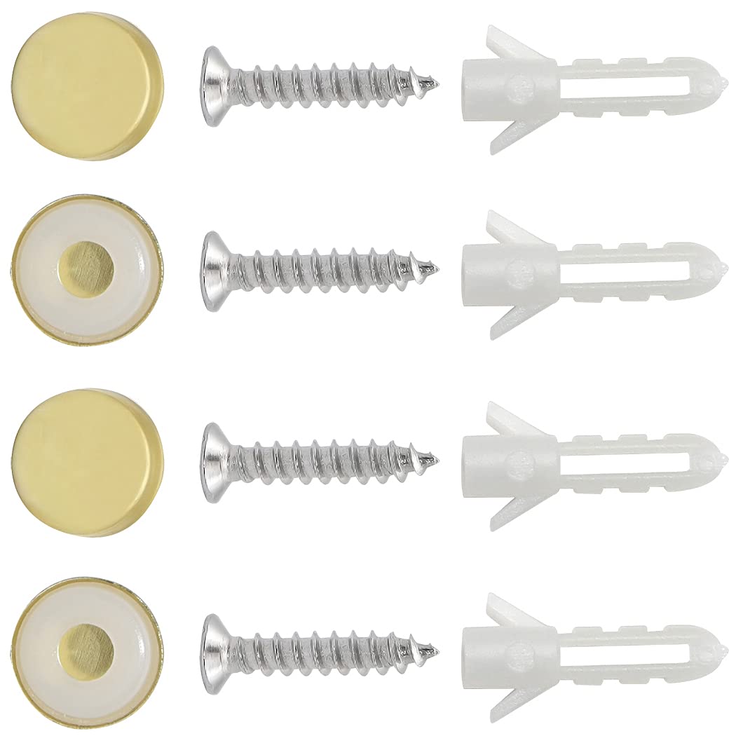 8.8-Inch Under Cabinet Wine Glass Holder - Stainless Steel Stemware Rack for Kitchen, Bar & Dining Room - Gold Hanging Wine Glass Organizer (Set of 3) - Perfect for Small Spaces & Entertaining Guests
