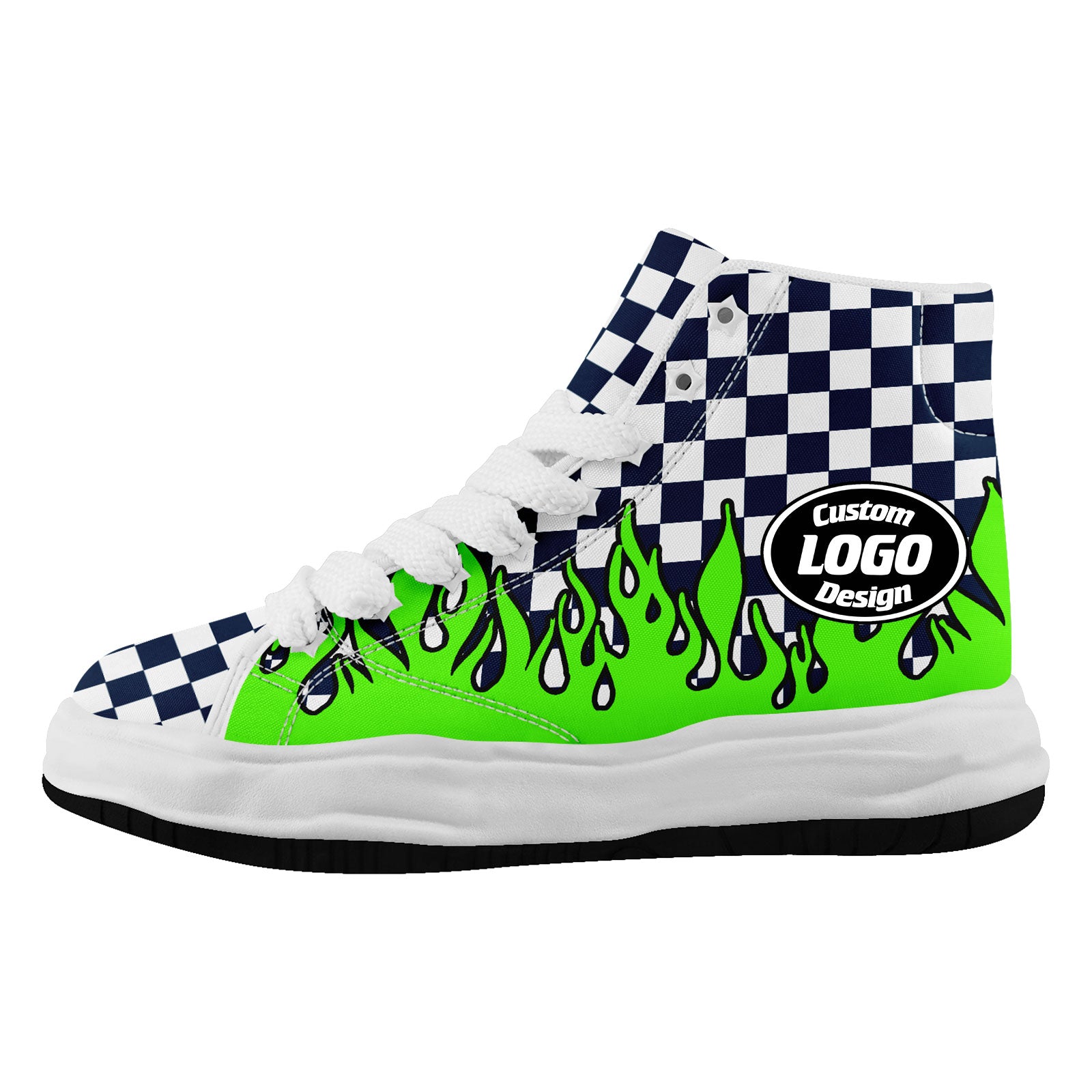 Custom Green Blue White Seattle Firesoul Personalized Sneakers - Breathable Comfortable Running Shoes for Men & Women | Perfect for Jogging, Gym Workouts and Casual Wear (Style: FN039 D020272 27)