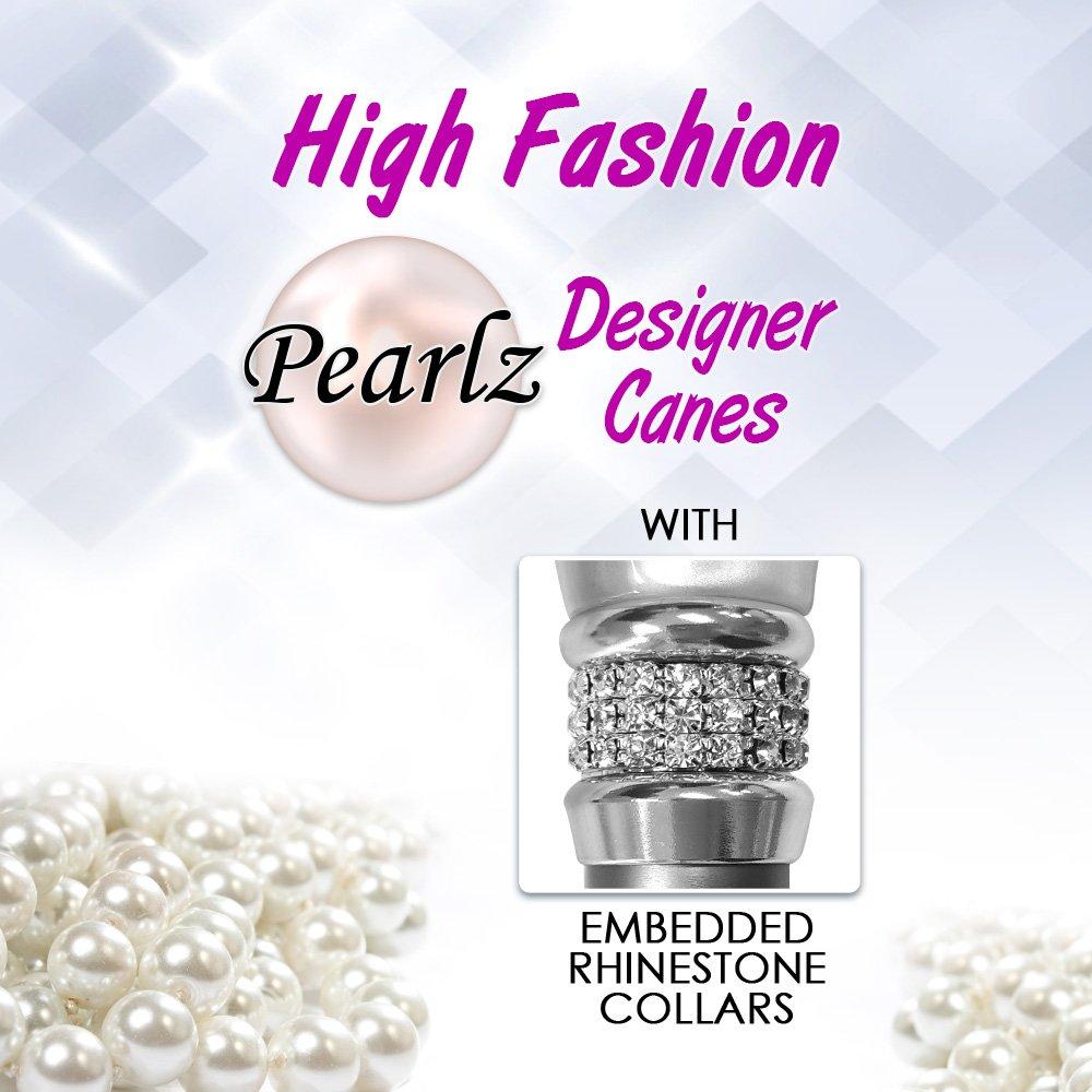 Scratch and Dent Black & White Pearlz Rhinestone Dog Collar with Adjustable Strap - Perfect for Pet Fashion, Costume Parties & Special Occasions