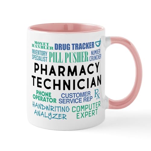 White/Pink Inside - Pharmacy Technician Word Cloud