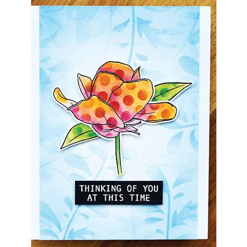 Simon Hurley SIMN Hurley Stamps PRTY - Pretty Peonies Floral Rubber Stamp Set for Card Making, Scrapbooking & DIY Crafts - Perfect for Wedding Invitations, Greeting Cards & Paper Projects