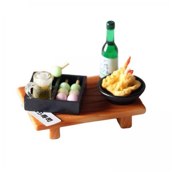 4 Miniature Dollhouse Food Toy Set - Pretend Play Kitchen Accessories for Kids - Perfect for Role Play, Birthday Gifts & Educational Fun