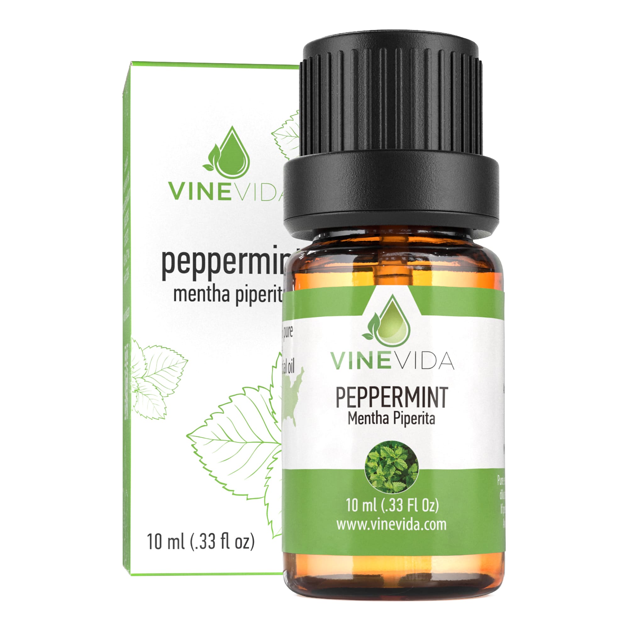 10mL Pure Peppermint Essential Oil (Piperita) - Prefilled Roll-On Bottle for Aromatherapy, Stress Relief & Headache Relief | Perfect for Diffusers, Massage & DIY Skincare