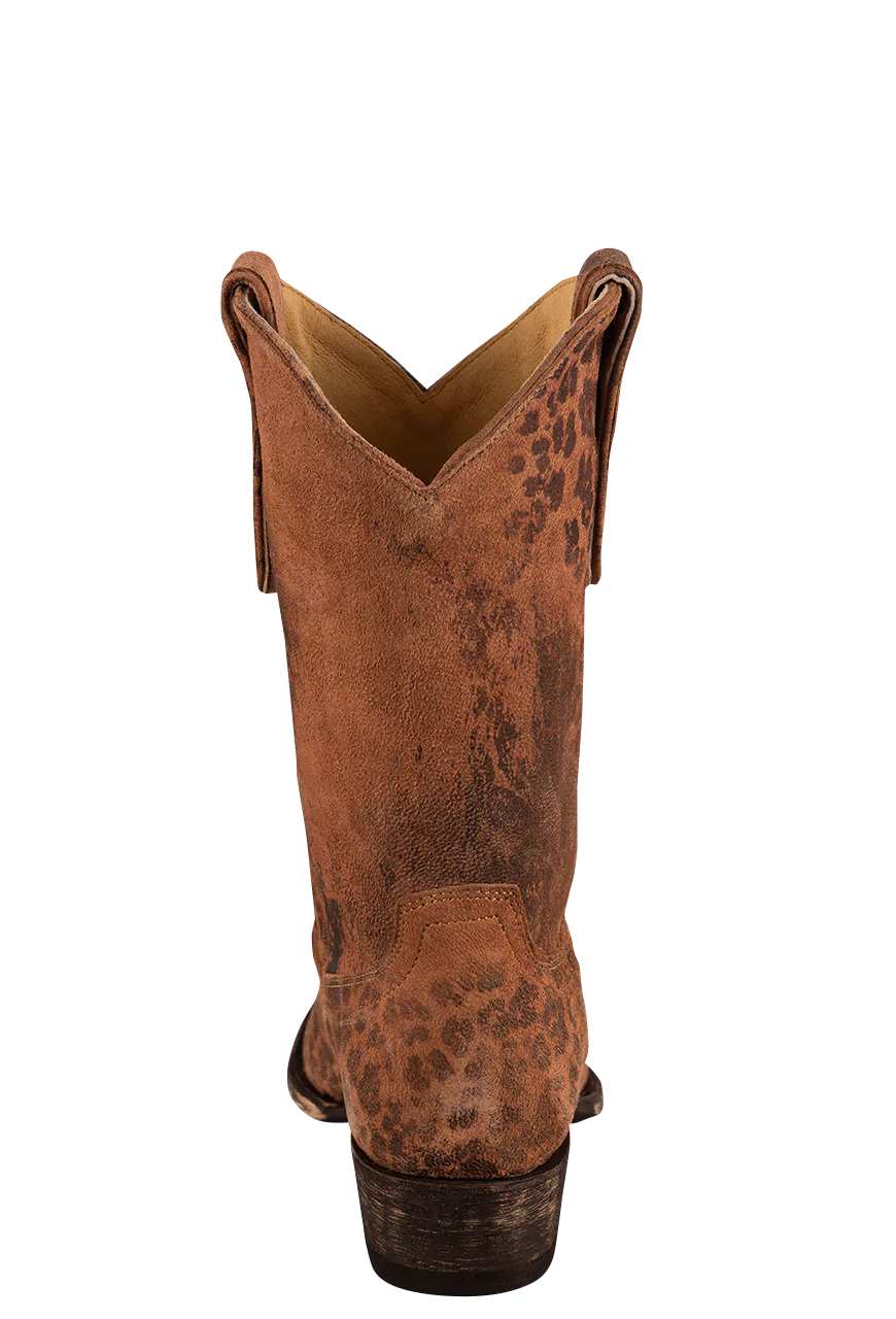 Old Gringo Women's Leopardito Ochre Cowgirl Boots - Tan Western Boots for Women | Comfortable & Stylish Cowgirl Boots for Country Dancing, Rodeo & Everyday Wear