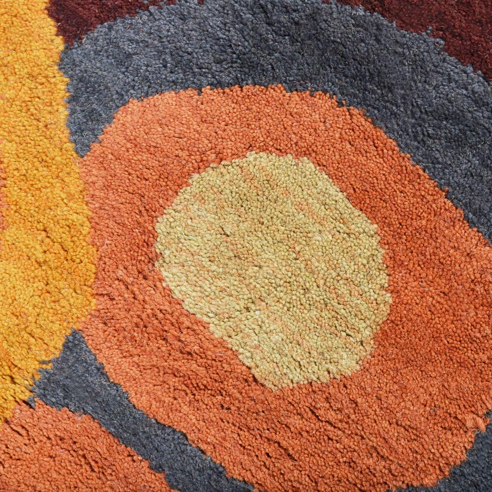 Belfast Hand Tufted Wool Area Rug - Soft & Durable Non-Slip Living Room Carpet for Home Decor - Perfect for Bedroom, Office & Cozy Spaces