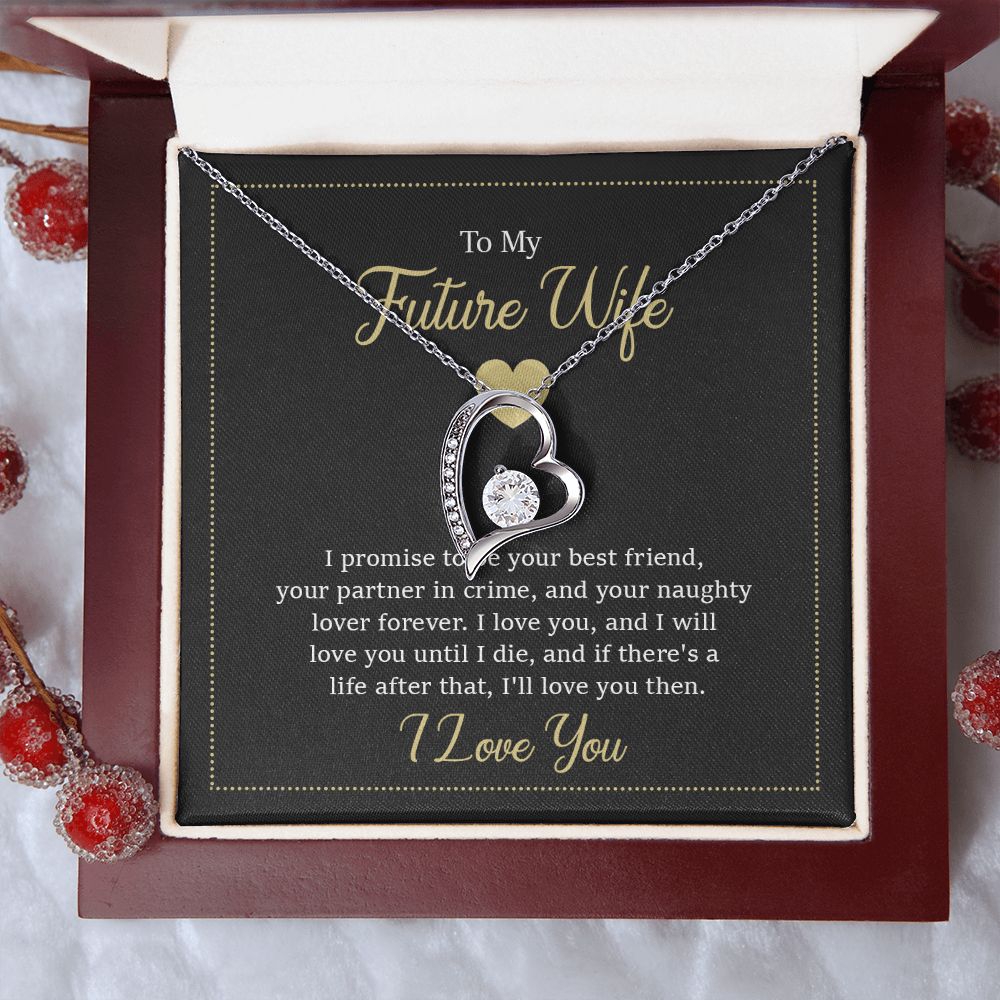 Heart Necklace for Fiancée - Romantic Future Wife Gift for Birthday, Christmas & Anniversary - Perfect for Proposals, Engagements & Special Occasions