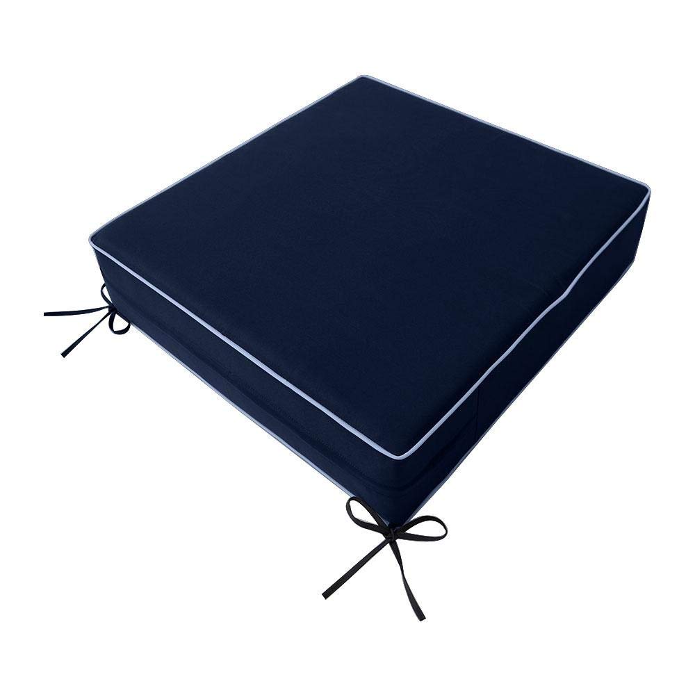 Prolinemax Contrast Piped Trim Large 26x30x6 Deep Seat Back Cushion Slip Cover Set AD101 - Perfect for Sofa, Loveseat & Sectional Furniture Protection & Style Upgrade