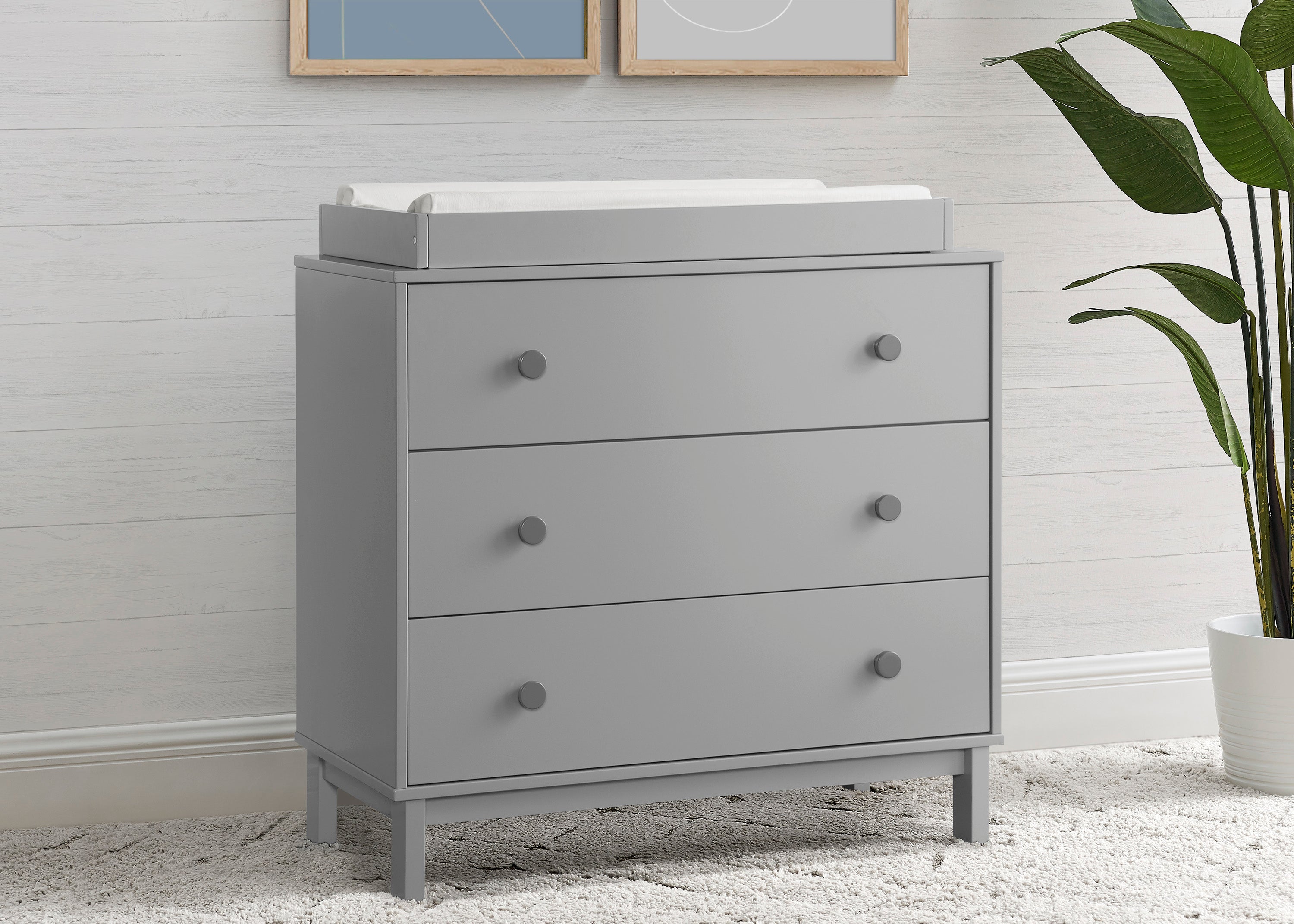 BabyGap Legacy 3-Drawer Nursery Dresser with Interlocking Drawers - Perfect for Baby Clothes Storage & Nursery Organization