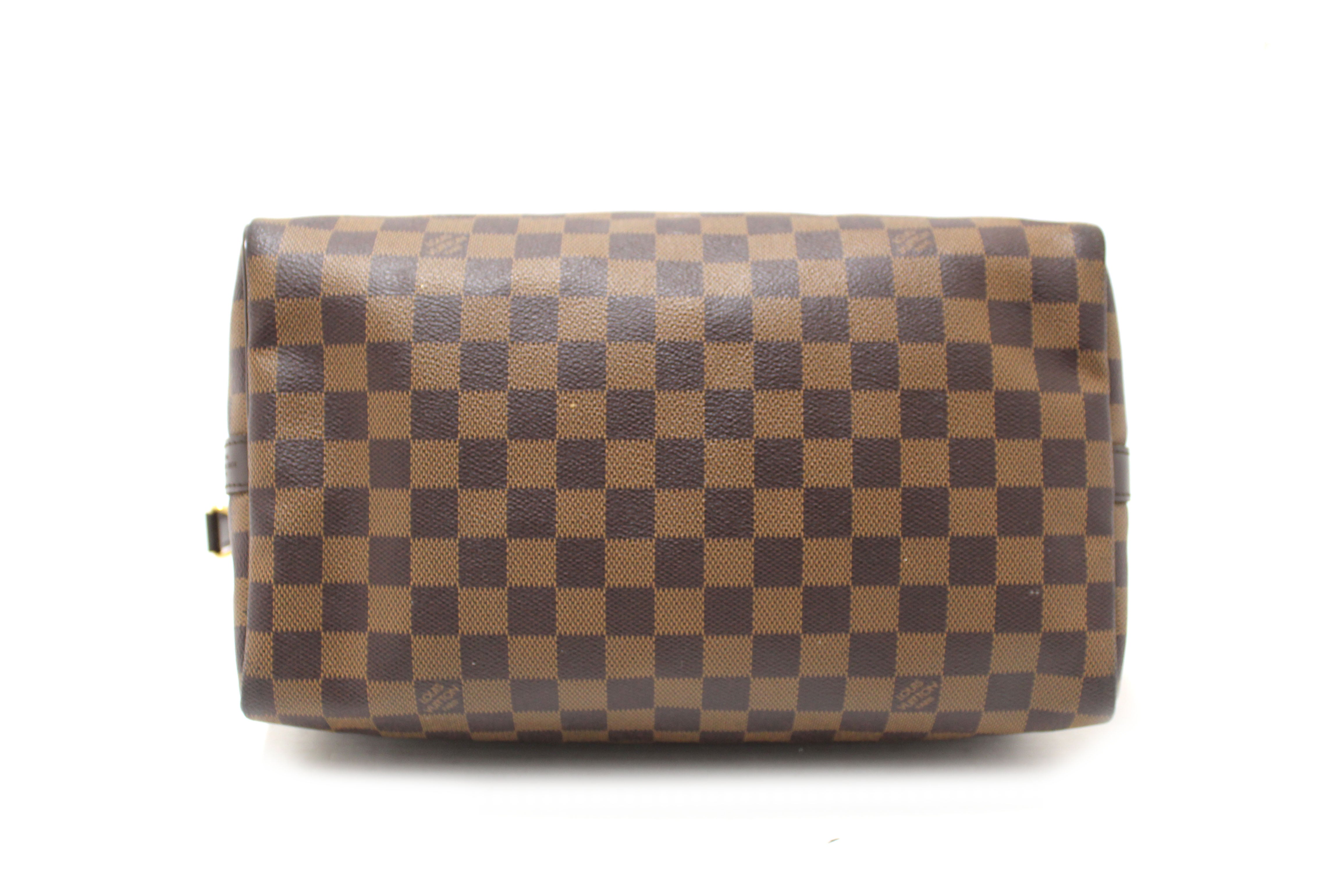Authentic Louis Vuitton Damier Ebene Speedy 30 Bandouliere Crossbody Bag - Luxury Handbag for Women, Perfect for Work, Travel & Everyday Use