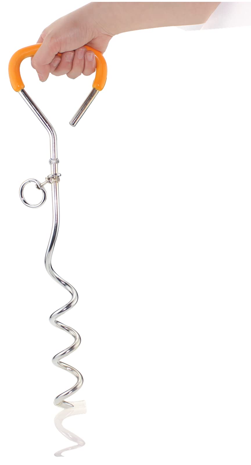 MOOCY Heavy Duty Screw Anchor System for Small Boats, PWC, Kayaks, Canoes & Stand Up Paddle Boards (SUP) | Includes 16-Ft Marine-Grade Anchor Rope, Buoy Float & Carabiner Clip | Perfect for Beach Camping, Fishing & Water Sports