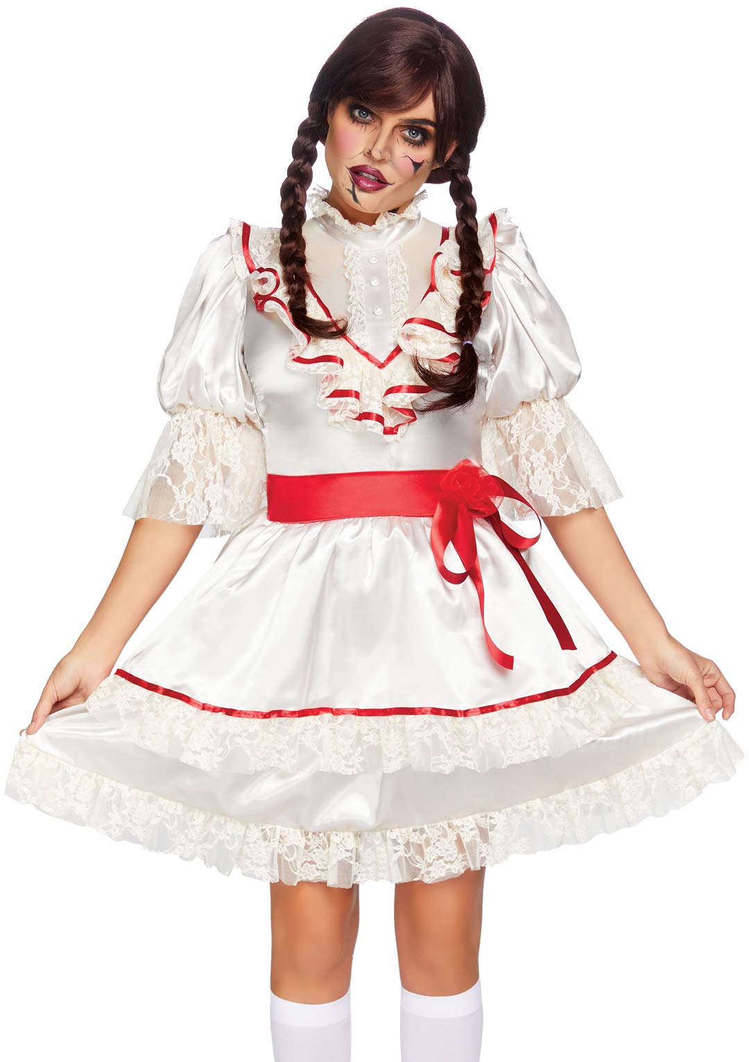 Leg Avenue Women's Haunted Doll Costume - Sexy Halloween Outfit for Adults - Perfect for Halloween Parties, Cosplay & Themed Events