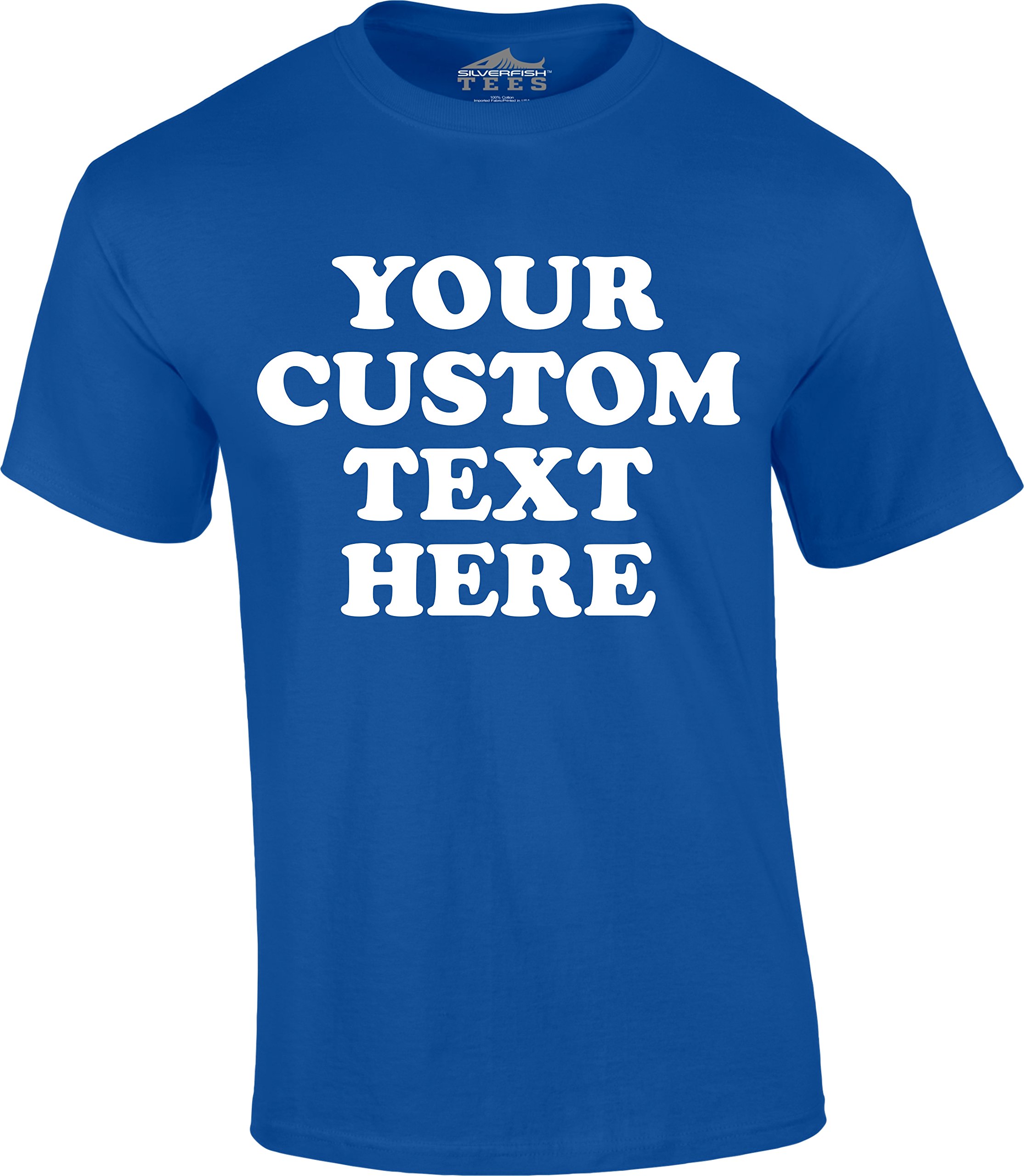 Custom Text T-Shirt for Kids & Teens | Personalized Youth T-Shirts | 100% Cotton Unisex Short-Sleeve Tee | Great for Birthdays, School Events & Family Matching Outfits