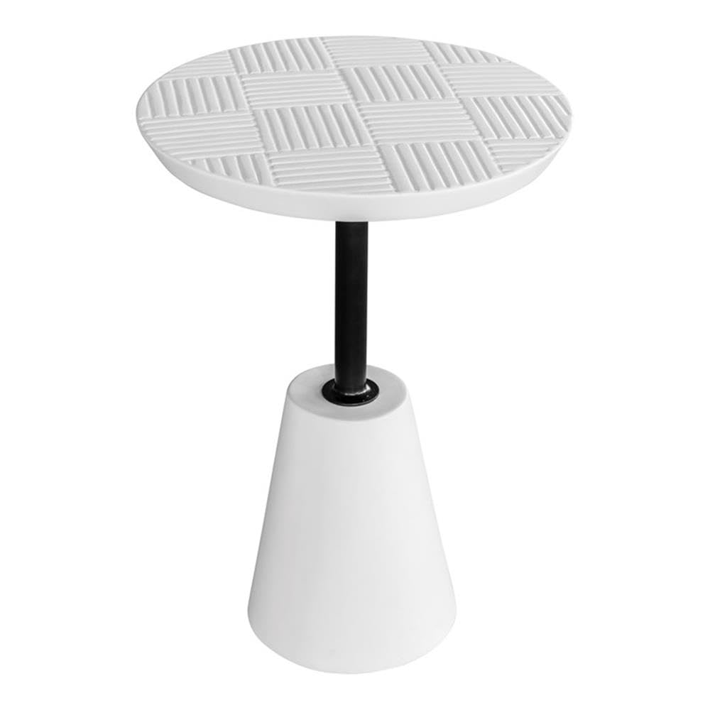 Moe's Home Collection Outdoor Accent Table - Weather-Resistant Side Table for Patio, Garden, Poolside & Deck - Modern Foundation Design for Outdoor Living Spaces