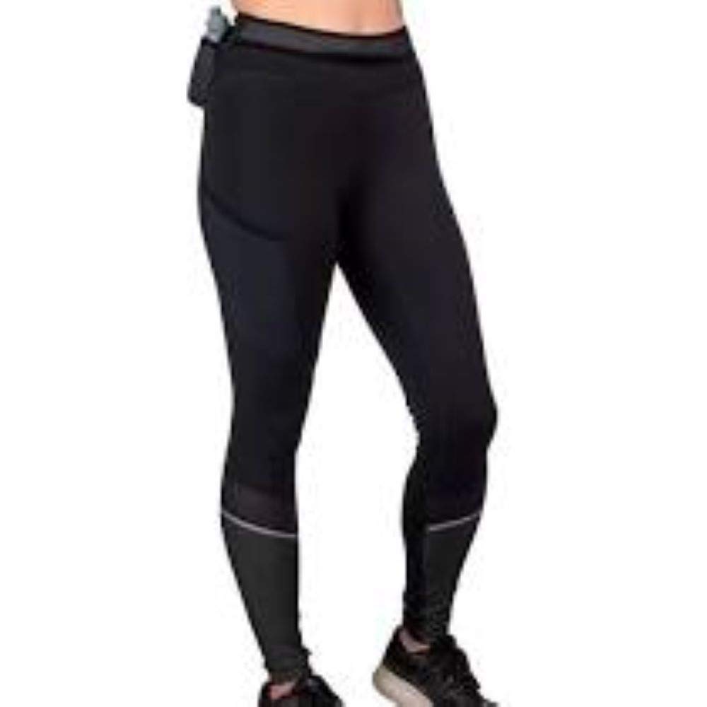 Ultimate Direction Men's Hydro Running Tights with Pockets - Moisture-Wicking Compression Pants with Water Bottles for Marathon, Trail Running & Outdoor Workouts