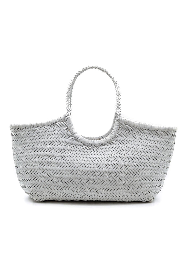 Dragon Diffusion Nantucket Large Woven Leather Tote Bag for Women - Stylish Handmade Genuine Leather Purse for Work, Travel & Everyday Use