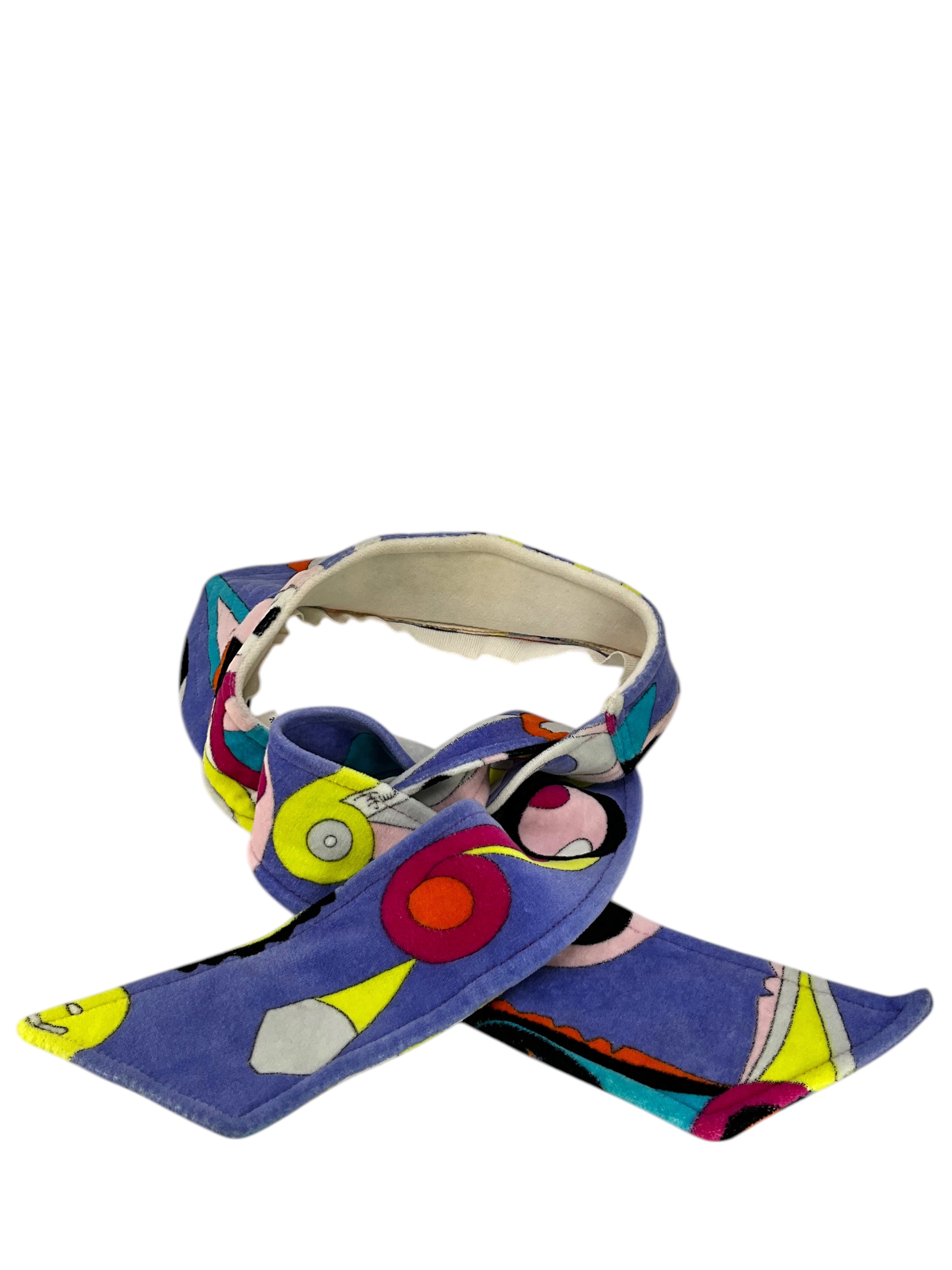 Emilio Pucci Abstract Printed Terrycloth Visor Hat for Women - Summer Beach Sun Protection, Tennis Golf Outdoor Sports Accessories