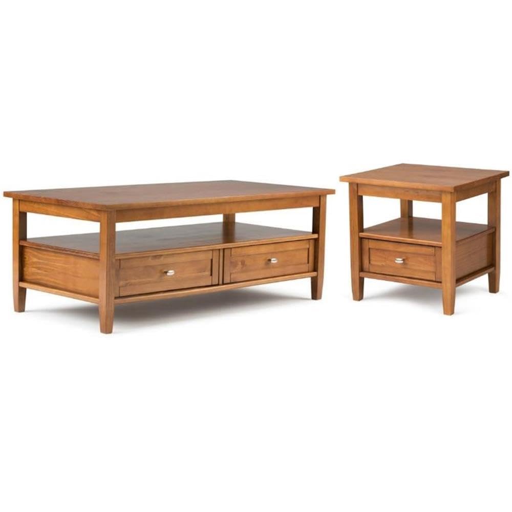Modern 2-Piece Coffee Table Set - 48