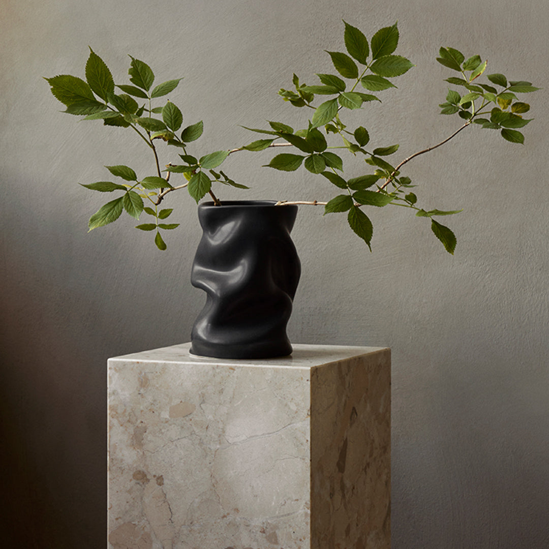 Sofia Tufvasson Collapse Vase - Modern Foldable Ceramic Vase for Home Decor, Office & Wedding Centerpieces