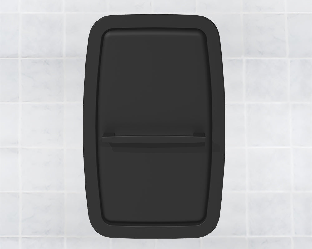Koala Kare KB311 SSRE MBLK Matte Black Vertical Baby Changing Station - Recessed Mounted for Public Restrooms & Daycare Centers - ADA Compliant Baby Diaper Changing Table