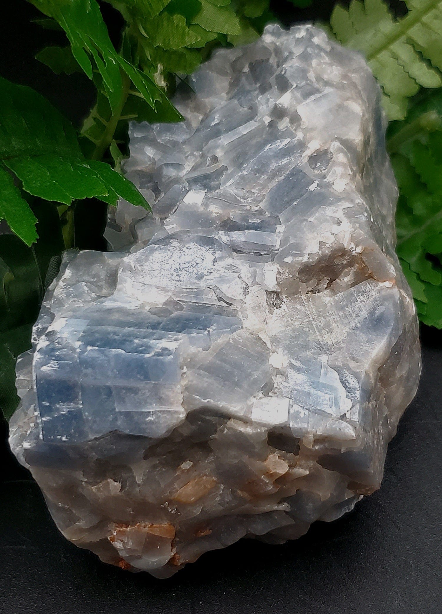 Natural Blue Calcite Crystal - 6 Pieces Set for Healing, Meditation & Home Decor | Chakra Balancing & Energy Cleansing Stone