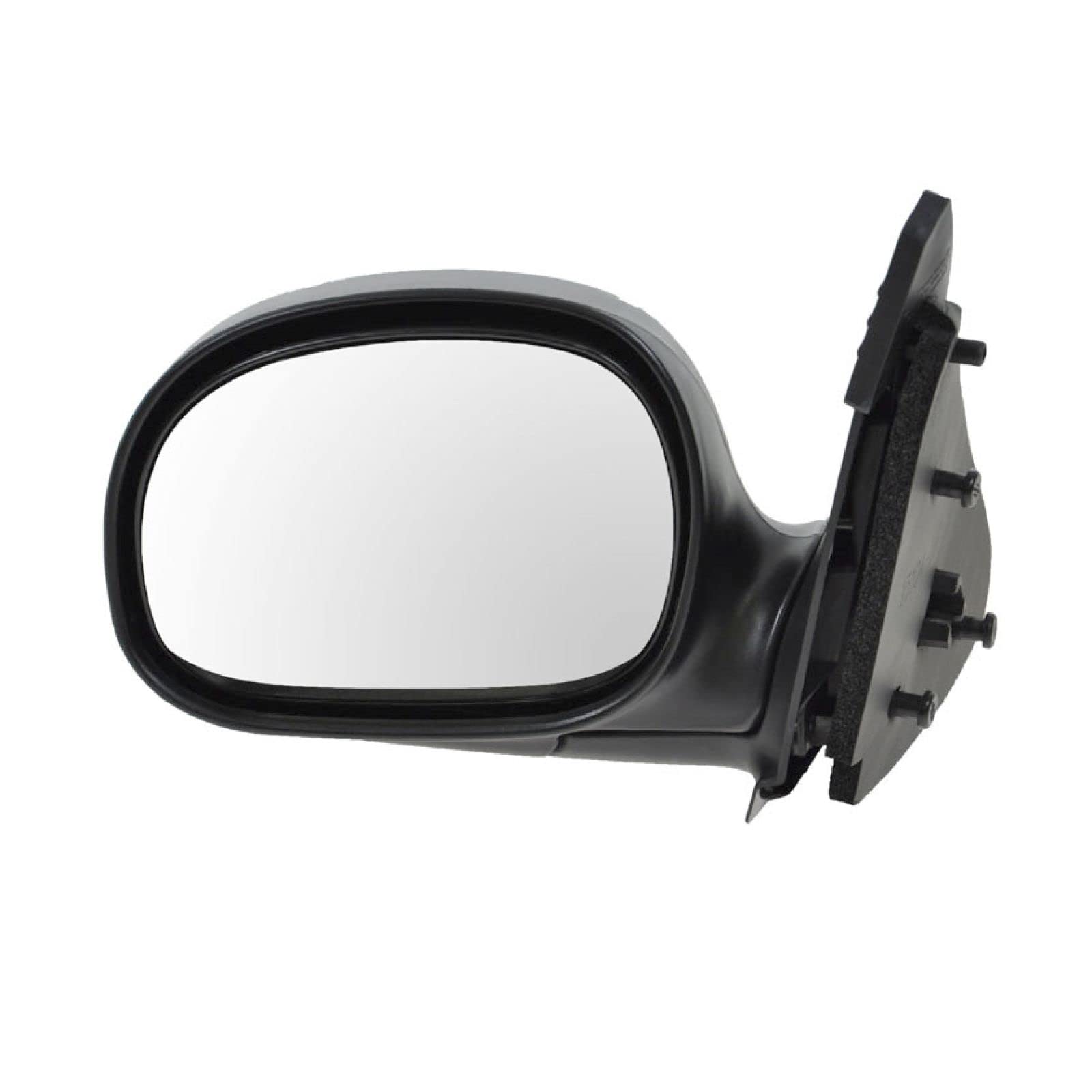 Chrome Folding Manual Side View Mirrors Left/Right Pair Set for Ford F150 F250 Pickup Trucks - Durable Truck Accessories for Off-Roading & Towing