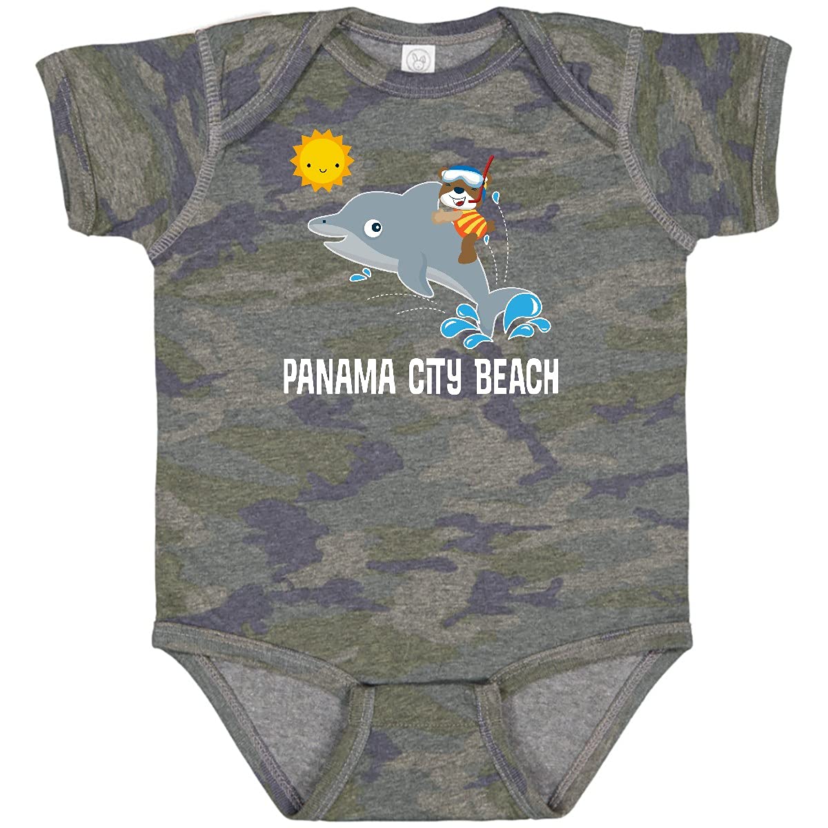 Inktastic Panama City Beach Florida Vacation Baby Bodysuit - Cute & Soft Infant Onesie for Beach Trips, Family Photos & Summer Outings
