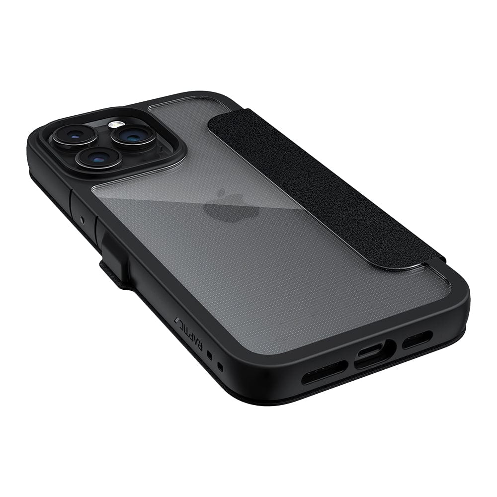 iPhone 15 Pro Wallet Case with Card Holder - Raptic Urban Folio Protective Cover (Compatible with MagSafe) | Perfect for Daily Commute, Travel & Business Use
