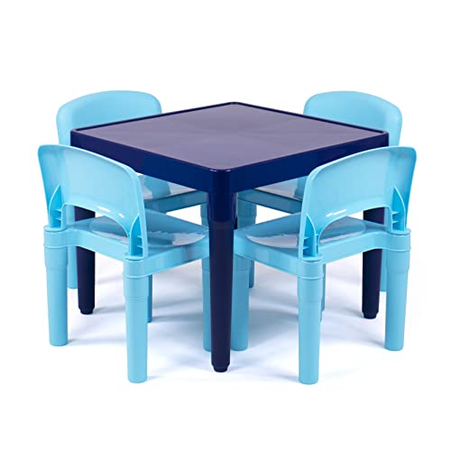 Multi-blue Table & Chairs